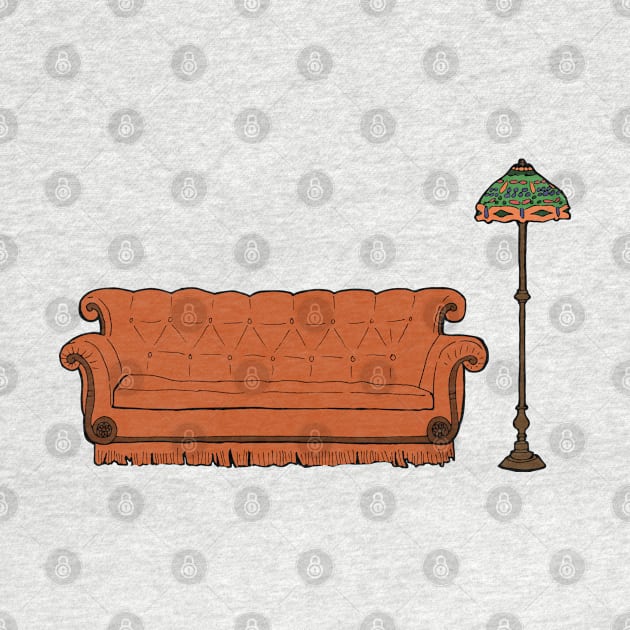 The One With The Couch And The Lamp by deancoledesign